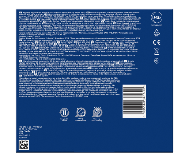 Oral-B Irygator ORAL-B OxyJet MD20 - 1519104 - zdjęcie 8